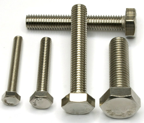 Bu lông INOX 304, ren suốt, tiêu chuẩn DIN 933